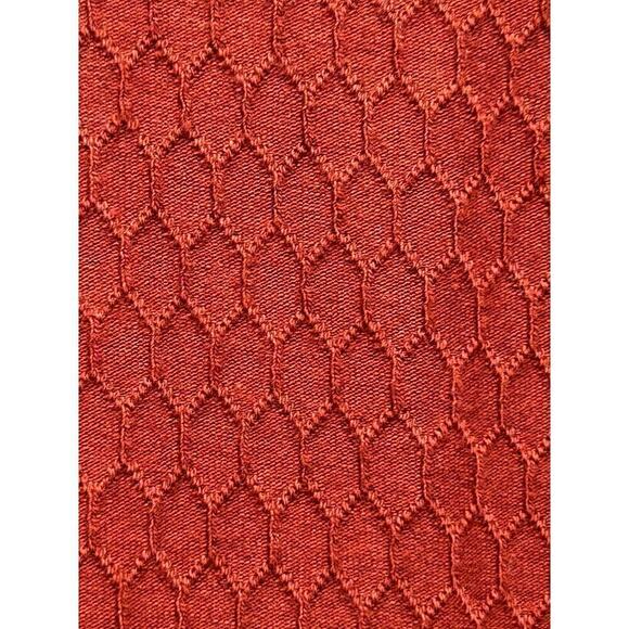 Denim & Flower Ricky Singh Men's Shirt XL Rust White Trim Honeycomb Pattern NWT - Picture 3 of 8